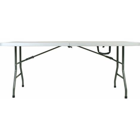 Table pliante rectangulaire intérieur, extérieur 182x75,5 gris SMART garbar (1/5)