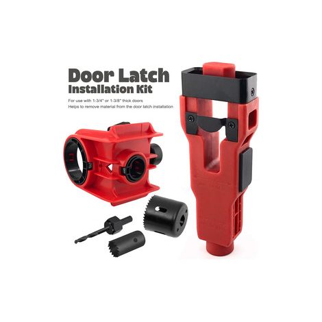 Kit d’installation pour serrure à billes – Perce‑trou pour porte bois + mortaise – Outil complet pour bricoleur (1/5)