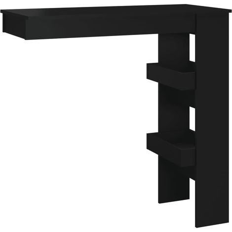 Maison Exclusive - Table de bar murale Noir 102x45x103,5 cm Bois d'ingénierie (1/5)
