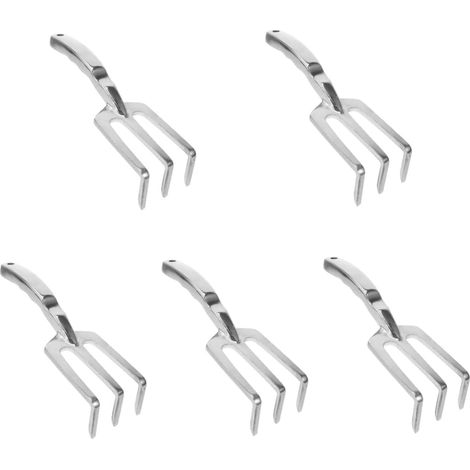 5 Pièces Ensemble d'outils de Jardin Outil de Jardin cultivateur ameublir Le râteau de Sol râteau de désherbage Age Plantes râteaux râteau a Main d'aluminium (1/5)