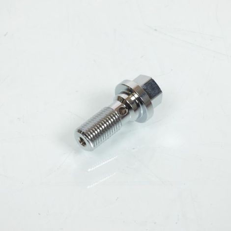 Vis chromé de raccord banjo durite frein 3/8 24G pour moto Harley (1/3)