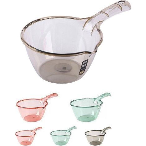 Lot de 6 louches de cuisine en plastique résistant, idéales pour servir la soupe. (1/5)