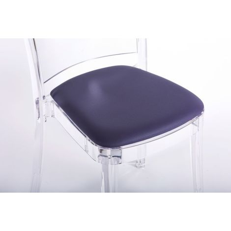 Cuscino ecopelle NABUK per sedia Lucienne Colore cuscino Violetto