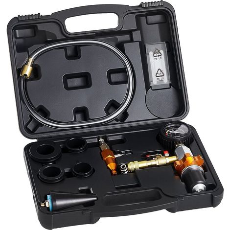 Kit de remplissage de radiateur sous vide avec manomètre pour systèmes de refroidissement automobile, outil portable pour (1/5)