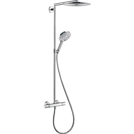 Duschsystem Hansgrohe Raindance Select Handbrause, Kopfbrause Ø 300 mm und Thermostat, chrom - 27114000