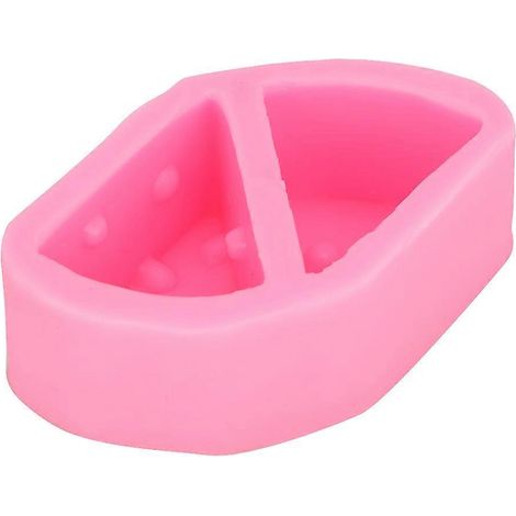 Dreieckige, rosa Silikon-Kuchenform, Gebäckwerkzeug für Käsemousse, Backform für den Haushalt, DIY-Dessertwerkzeug (1/5)