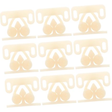 10 Stück Türriegelschloss Hardware Schrankverschluss Tür Kugelspannriegel Rollenverschluss Möbelverschluss Kunststoff Beige
