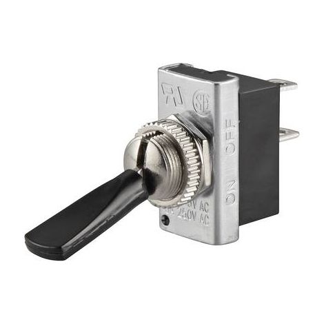 TRU COMPONENTS 1587667 TC-R13-25A1-01 INTERRUPTEUR À LEVIER 250 V/AC 6 A 1 X OFF/ON À ACCROCHAGE 1 PC(S)