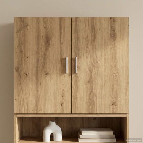 vidaXL Meuble mural Chêne artisanal 80 x 42,5 x 64 cm (1/5)