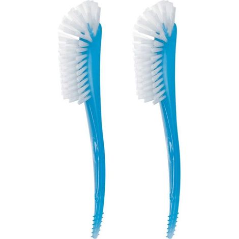 2pcs Ensemble de brosses de Nettoyage à Long Manche Bouteille Pinceau Pot et Casserole Brosse de Nettoyage à Long nettoyant Bouteille d'eau épurateur arrière Long Handled Lavage pinceaux-Bleu