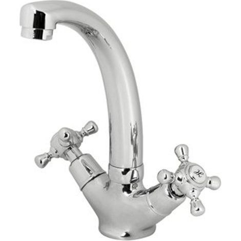 Robinet lavabo Plieger Charleston avec bonde chrome (1/5)