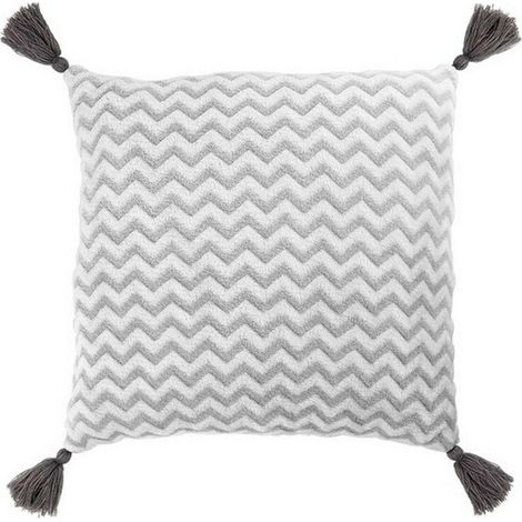 Kissen home Zickzack Muster Polyester rosa 40 x 40 cm