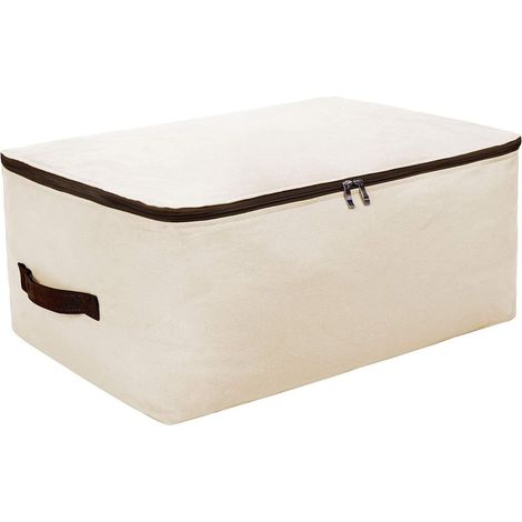 Sac de Rangement en Toile Lavable pour Placard, Sac de Rangement Jumbo pour v¨ºtements/Chandails/¨dredons/literie/Couette/oreillers/couvertures etc. (1/5)