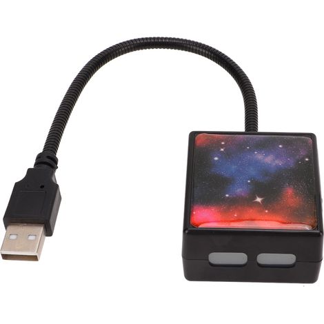 Lampe projecteur étoiles USB 3 couleurs, décoration intérieure voiture maison chambre fête, veilleuse ambiance LED. (1/5)