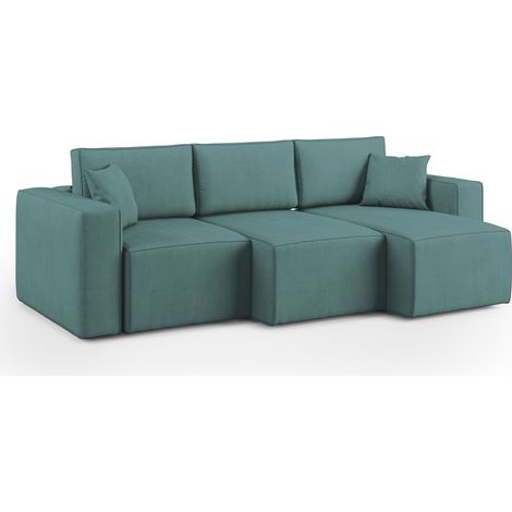 Morfeo Divano 3 sedute tessuto impermeabile 245 cm petrolio (1/5)