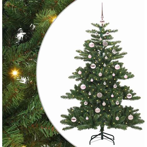 Künstlicher klappbarer Weihnachtsbaum Grün 150 cm PVC und Stahl