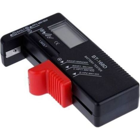 BT-168D testeur de tension numérique batterie universelle affichage de la batterie numérique pour AAA, AA, C, D, 1.5V, chargeur, pile bouton (1/5)