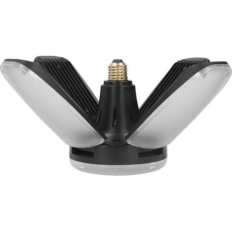 Projecteur LED pour garage 120 W 13 600 lm, ultra-lumineux, écoénergétique et déformable, avec 4 panneaux orientables, 85-265 V (1/5)