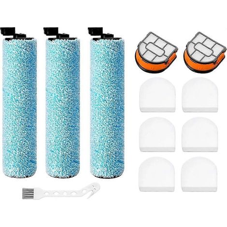 AW261 Ersatz-Walzenfilterset für Shark HydroVac MessMaster Nass- und Trockensauger, inklusive 3 Bürstenwalzen, Filtern und einem Werkzeug. (1/5)