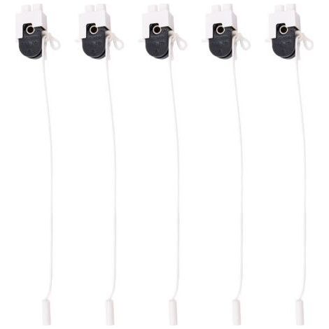 5 Pack On/Off Pull Switch 2A 250V AC for Shower, Pull Switch for Table/Floor/Wall/Chandelier (1/5)