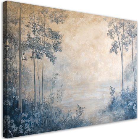 Tableau déco  Forêt dans la brume 60x40 (1/5)