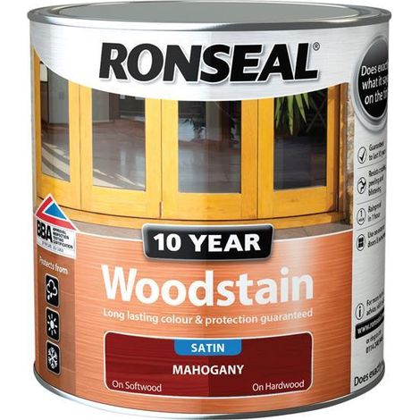 Ronseal 10 Year Woodstain Mahogany 2.5 litre