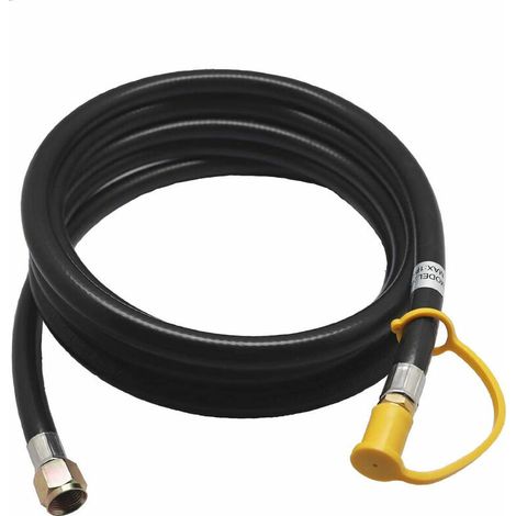 Green Mobility-Tuyau de raccordement au gaz propane basse pression 1/4RV 3/8 sans valve, 12 pi 12 pi (1/5)
