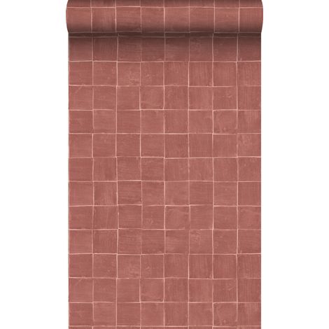 papier peint carreaux de ciment terracotta - Origin Wallcoverings (1/5)