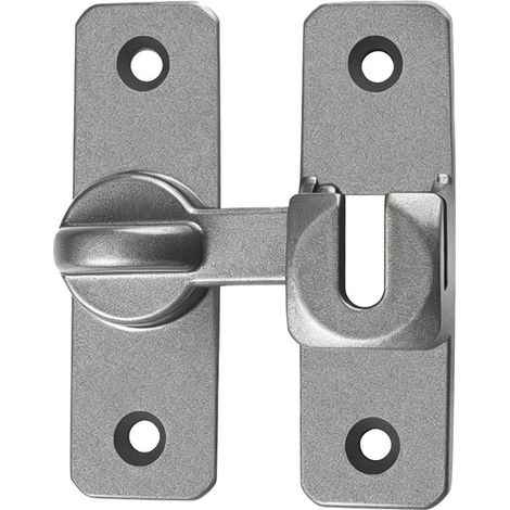 Juego 2 cerraduras puertas correderas, aleación aluminio sistema liberación rápida puertas cobertizos, mecanismo deslizamiento suave, Color gris (1/5)