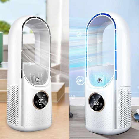 Climatiseur portable avec ventilateur de refroidissement, six vitesses de ventilation et humidificateur à évaporation 7J (1/5)