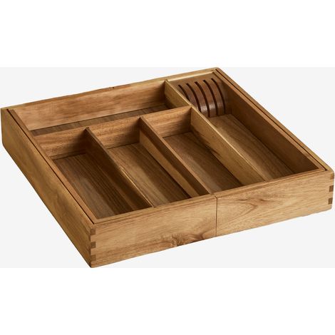 Cassetto portaposate estensibile in legno di acacia Alaitz SKLUM (1/5)