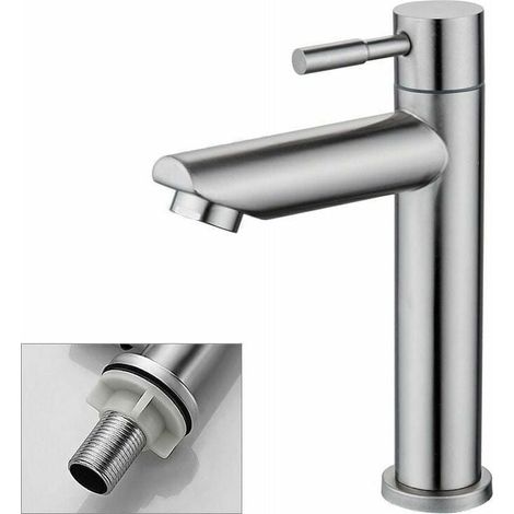 Grifos de baño Grifos de fregadero de agua fría solo extraíbles para limpieza o reemplazo - Grifo de fregadero de recipiente (1/5)