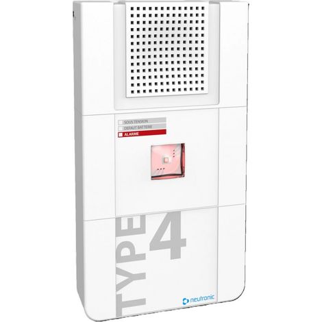 Équipement d'alarme type 4 radio secouru secteur TU4MEL-RF3 avec message sonore et lumineux (1/2)