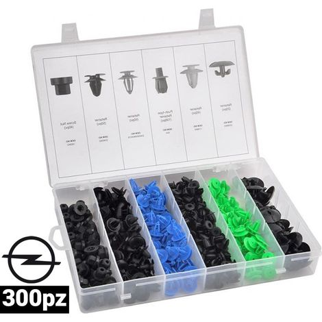 SURTIDO GRAPAS, CLIPS, TAPONES PARA CARROCERIA OPEL 300 PIEZAS