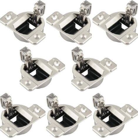 Charnières De Porte D'armoire Pour Remplacement À 110 Degrés Durabilité Revêtement En Métal Pour Épaisseur Panneau 16 À 19mm Matériel Solide Armoire Compatible (1/3)