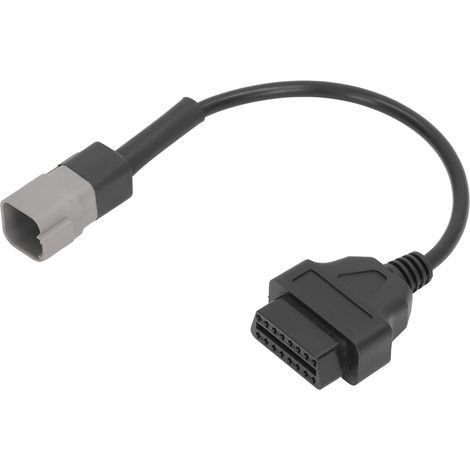 Remplacement de L'adaptateur de Câble de Diagnostic 6 Broches à 16 Broches pour Moto ATV UTV Moto Vélo, Connecteur de Câble de Scanner OBDII pour ELM 327 V.1.5 à. (1/5)