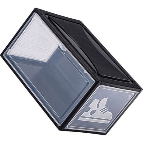 Transparente Schuhaufbewahrungsbox aus Acryl, robuster Organizer mit Magnetverschluss, 36 cm x 27 cm x 21 cm, 1 Stück (1/5)