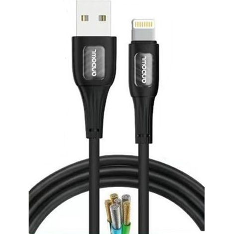 TRADE SHOP - Cavo Ricarica Trasferimento Dati Da Usb A Connettore Lightning 3a Da 1 Metro Q-sj88 -