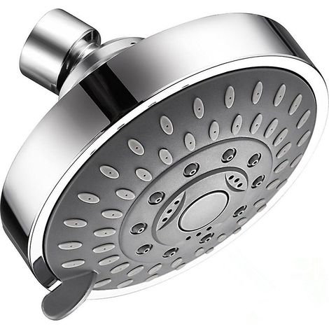 Pommeau de douche fixe, anticalcaire, haute pression, 5 réglages réglables pour économiser l'eau (1/5)