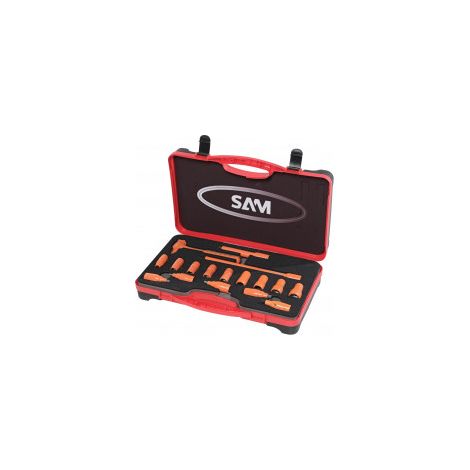 Bussole e accessori 3/8 isolati 1000 V - Set da 17 - SAM OUTILLAGE - ZJH-J17PCE (1/2)