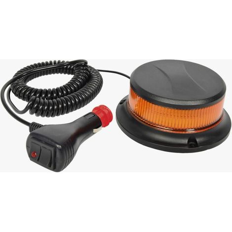 Gyrophare LED magnétique extra plat 12V – 24V avec 7 modes d'éclairage – Support magnétique pour installation rapide – Prise allume-cigare – (1/5)