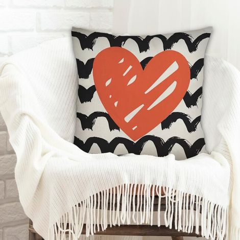 Housse de coussin 45x45 cm carrée doux et respirant pour décoration de Pâques (1/5)