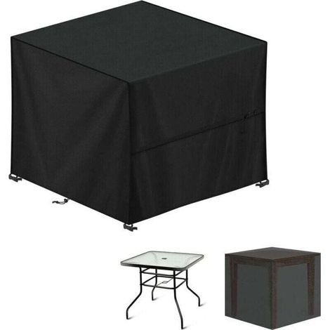 Housse salon de jardin 90x90x90cm – Imperméable, Anti-UV, 420D Oxford – Protection robuste pour mobilier extérieur – Sac de rangement inclus – (1/4)