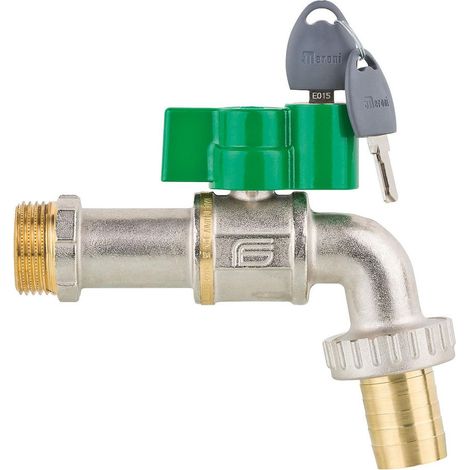 Effebi Auslaufkugelhahn Viva, DN 25 1" 40 bar, Messing vernickelt