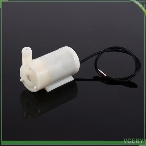 Mini pompe submersible Mini pompe à moteur Submersible pompes à eau DC 3-4.5V 100L/H à faible bruit pour piscine essence (1/4)