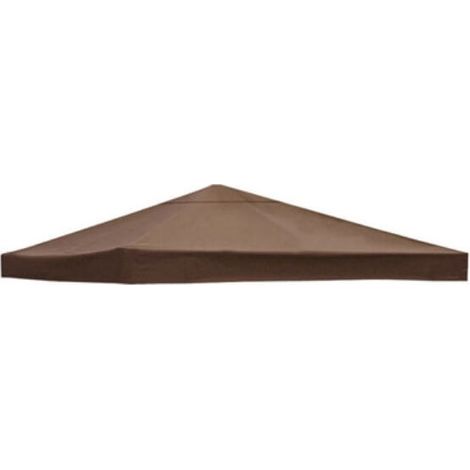 Housse de rechange pour auvent de tonnelle 300 cm x 300 cm – Tissu polyester imperméable 300D – Protection contre soleil et pluie (1/4)