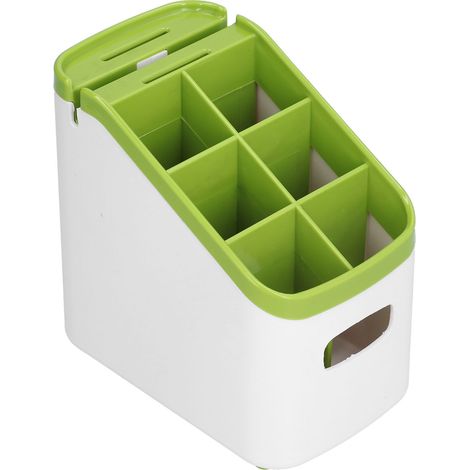 Boîte de rangement pour couverts avec égouttoir à couteaux, égouttoir à baguettes et étagère de rangement pour ustensiles de cuisine (1/5)