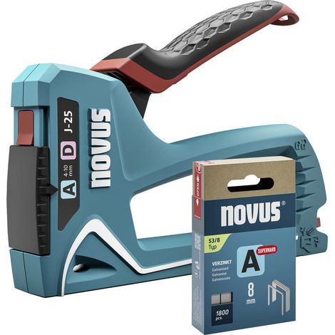 Novus Tools J-25 030-0459 Handtacker  Klammerntyp Typ 53, Typ 53F, Typ 37, Typ 11 Klammernlänge 4 - (1/5)
