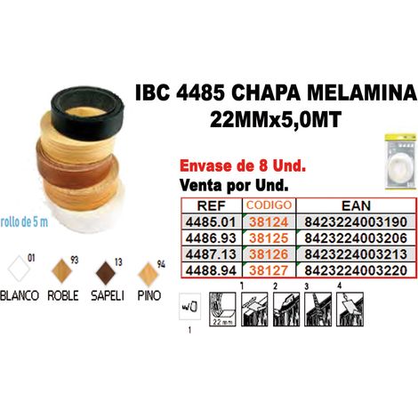 FPLUS ibc finstock4-487 chapa melamina 22mmx5,0mt 13sape , ibc finstock4-487 chapa melamina 22mmx5,0mt 13sape