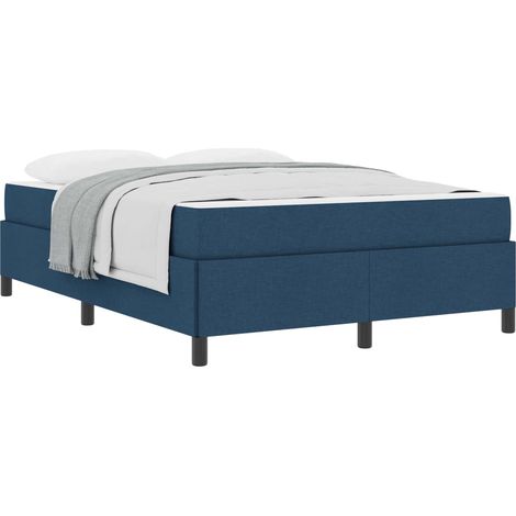Maison Exclusive - Boxspringbett mit Matratze Blau 140 x 190 cm S